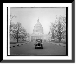 Historic Framed Print, Ford Motor Co., Lincoln at Capitol, [Washington, D.C.],  17-7/8" x 21-7/8"