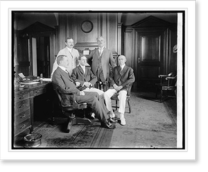 Antique Photo Print - Dist. Commissioners group - Framed Wall Art Gift Idea