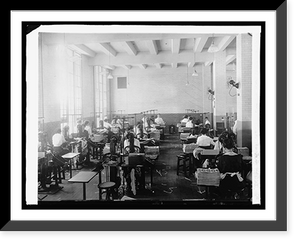 Historic Framed Print, Bureau Eng. & Ptg. Trimming room, Examining division, [1914],  17-7/8" x 21-7/8"