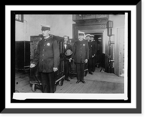 Historic Framed Print, Bureau Ptg. & Eng. Transfer of money from Treasuers vault in Bureau en route to Treasury,  17-7/8" x 21-7/8"