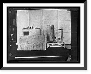 U.S. Weather Bureau meteorograph obtains records of wind velocity, temperature, humidity, Vintage Wall Art