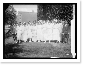 Vintage Building Photo - Washington, DC - Maury School group