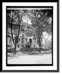Historic Framed Print, Mrs. E.L. O'Leary house,  17-7/8" x 21-7/8"