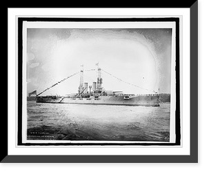 Historic Framed Print, U.S. Ship Florida,  17-7/8" x 21-7/8"