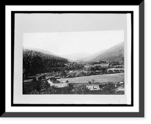 Historic Framed Print, Norway, view of Bergen,  17-7/8" x 21-7/8"