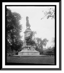 Historic Framed Print, Rochambeau statue, [Washington, D.C.],  17-7/8" x 21-7/8"