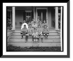 Antique Sporting Print - Modock baseball team - Vintage Home Decor Print