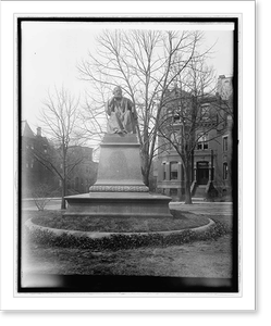Historic Photo Print - Washington, DC - Longfellow statue