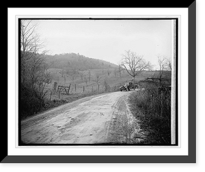 Historic Framed Print, Ford Motor Co., Lincoln in Shenandoah Nat. Park, [Virginia],  17-7/8" x 21-7/8"
