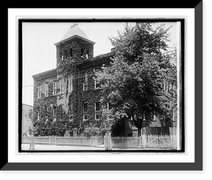 Historic Framed Print, Van Buren School Anacostia, D.C.,  17-7/8" x 21-7/8"