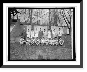 Historic Framed Print, Georgetown U. track team,  17-7/8" x 21-7/8"