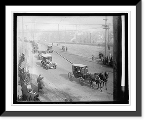 Historic Framed Print, Dewey funeral, 1/20/17 - 2,  17-7/8" x 21-7/8"