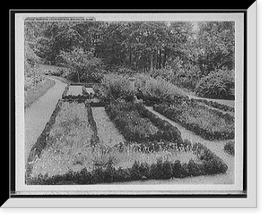 Historic Framed Print, Gardens, Chestnut Hill, Brookline [sic], Mass.,  17-7/8" x 21-7/8"