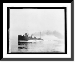 Historic Framed Print, U.S. Ship Reid,  17-7/8" x 21-7/8"
