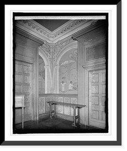 Historic Framed Print, Mexican Embassy, [Washington, D.C.], fresco in dining room - 5,  17-7/8" x 21-7/8"