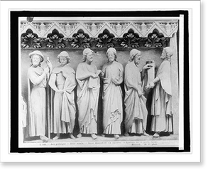 Antique Architecture - France, Cathedral Amiens, six apostles