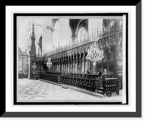 Historic Framed Print, France. Amiens Cathedral,  17-7/8" x 21-7/8"