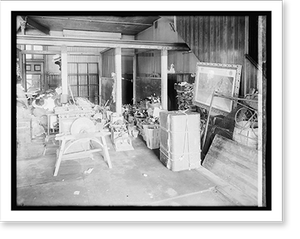 Black & White Photo - Am. Red Cross salvage - Antique Wall Decor Print