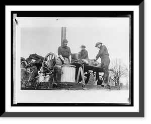 Historic Framed Print, Army kitchen,  17-7/8" x 21-7/8"