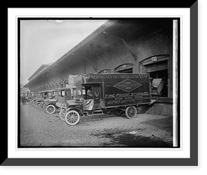 Historic Framed Print, Ford Motor Co. Merchants Transfer truck,  17-7/8" x 21-7/8"