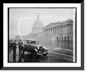 Historic Framed Print, Ford Motor Co. new Ford at Capitol, [Washington, D.C.],  17-7/8" x 21-7/8"