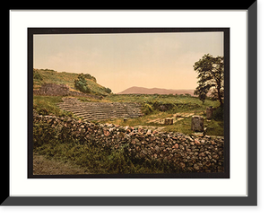 Historic Framed Print, Amphitheatre of Tusculum Rome Italy,  17-7/8" x 21-7/8"