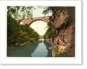 Historic Photochrom - Ballochmyle Viaduct Mauchline Scotland