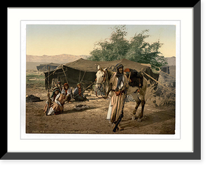 Historic Framed Print, Bedouins and their tents Holy Land,  17-7/8" x 21-7/8"