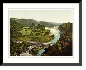 Historic Framed Print, Blackwater River. Lismore. Co. Waterford Ireland,  17-7/8" x 21-7/8"