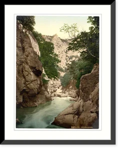 Antique Photochrom - Bodekessel Hartz Germany - Vintage Wall Art Gift