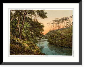 Historic Framed Print, Branksome Chine Bournemouth England,  17-7/8" x 21-7/8"