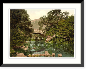 Historic Framed Print, Brig o Turk Trossachs Scotland,  17-7/8" x 21-7/8"