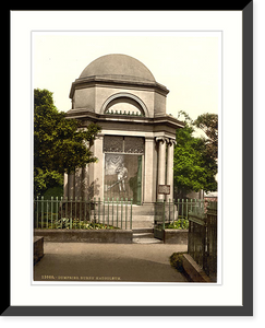 Historic Framed Print, Burns Mausoleum Dumfries Scotland,  17-7/8" x 21-7/8"