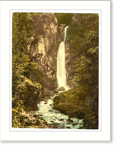Historic Photochrom - Cascade de Dare - Vintage Home Decor Print