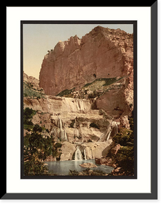 Historic Framed Print, The Cascades Constantine Algeria,  17-7/8" x 21-7/8"