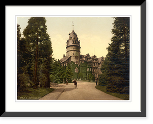 Historic Framed Print, The castle Detmold Lippe Germany,  17-7/8" x 21-7/8"