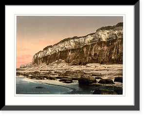 Historic Framed Print, The cliffs Hunstanton England,  17-7/8" x 21-7/8"