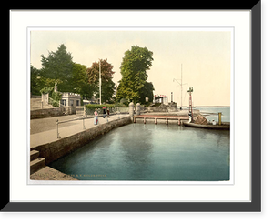 Historic Framed Print, Cowes R. Y. S. club house Isle of Wight England,  17-7/8" x 21-7/8"