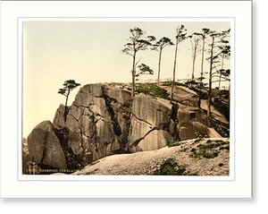 Antique Photochrom - Cromford the Black Rocks Derbyshire England