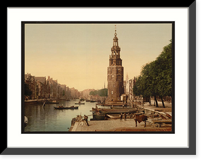 Historic Framed Print, De Oude Schans Amsterdam Holland,  17-7/8" x 21-7/8"