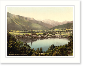 Antique Photochrom - Egern Tegernsee Upper Bavaria Germany