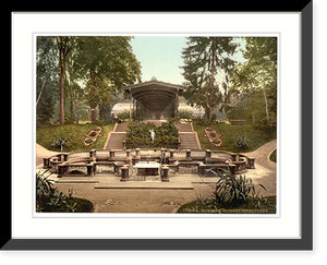 Historic Framed Print, Elizabeths Fountain Homburg (i.e. Bad Homburg vor der H&ouml;he) Hesse-Nassau Germany,  17-7/8" x 21-7/8"