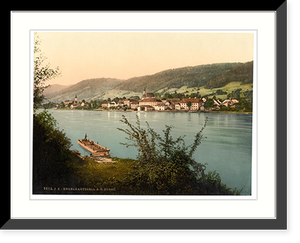 Historic Framed Print, Engelhartzell (i.e. Engelhartszell) Upper Austria Austro-Hungary,  17-7/8" x 21-7/8"