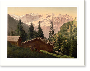 Historic Photochrom - Engstlenalp (a near view) Unterwald Switzerland