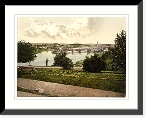 Historic Framed Print, Enniskillen. Co. Fermanagh Ireland,  17-7/8" x 21-7/8"
