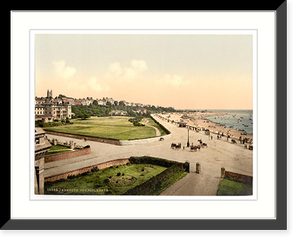 Historic Framed Print, The Esplanade Exmouth England,  17-7/8" x 21-7/8"