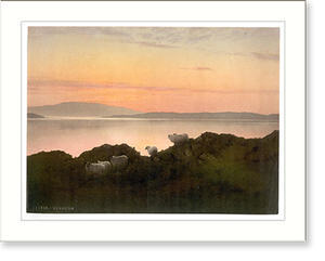 Vintage Photochrom - Eventide England - Historic Wall Art Gift