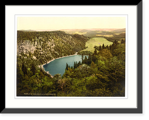 Historic Framed Print, Feldsee and Feldberger Hotel Black Forest Baden Germany,  17-7/8" x 21-7/8"