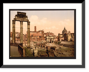 Historic Framed Print, Forum Boario Rome Italy,  17-7/8" x 21-7/8"