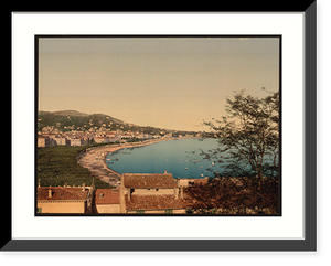 Historic Framed Print, From "Mont Chevalier" Cannes Riviera,  17-7/8" x 21-7/8"